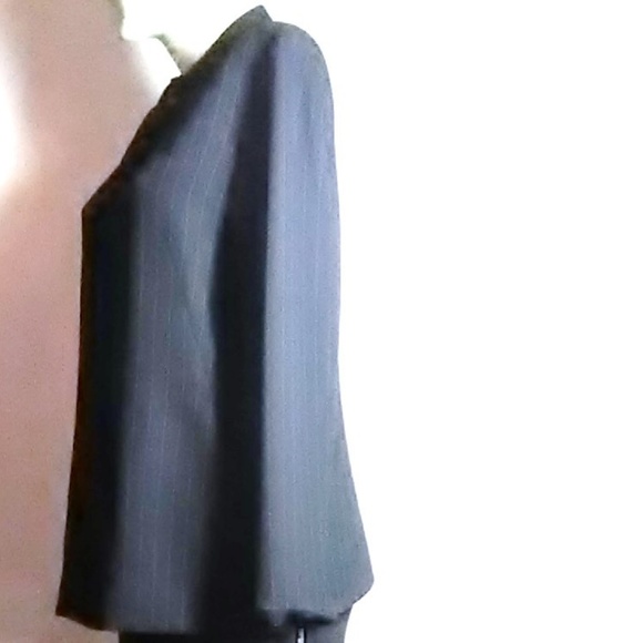 Anne Klein Black Pinstripe Blazer Size 14 - Picture 3 of 5